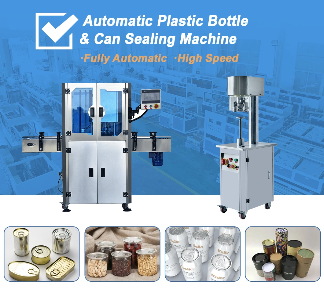 Low Price Semi Automatic Metal Tuna Tin Can Cap Pet Soda Beverage Sealer Sealing Machine / Labeling Machine Packing Machine for Sale