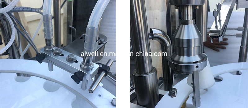 Automatic Rotary 10ml 60ml Eliquid Eye Drop Fill Production Line Essential Oil Bottle Filling Machine Test Tube Vial Bottle Filling Capping and Labeling Machine