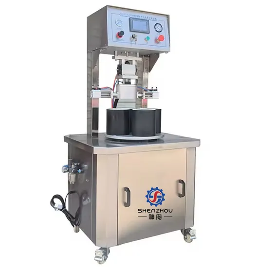 High Efficiency Four Heads Rotary Manual Bottle Vacuum Sealing Sealer Semi Automatic Glass Jar Capping Machine 