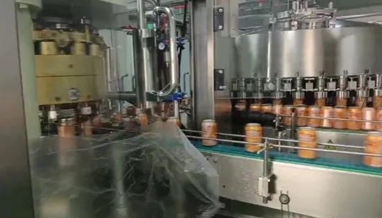 Fully Automatic 250ml/330ml Small Size Aluminum Pet Can Juice Water Soft Drink Beverage Filling Sealing Labeling Washing Blow Packing/Packaging/Making Machine 
