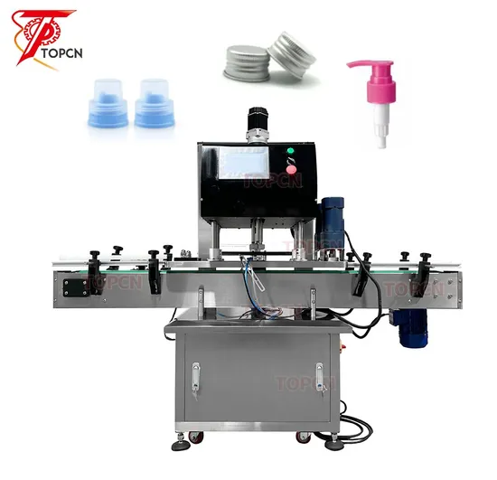 Automatic Vertical Servo Capping Machine Glass Plastic Spray Bottle Capping Machines 