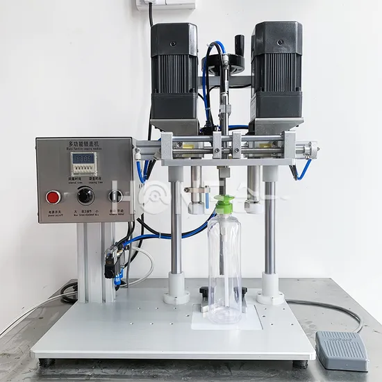 Hone Desktop Semi Automatic Screw Capping Glass Plastic Bottle Cap Sealing Machine 