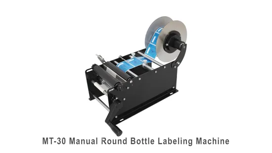 Hzpk Semi Automatic Round Bottle Labeling Machine 