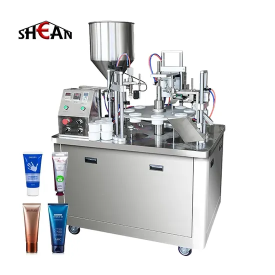 High Precision Shampoo Cream Cosmetic Hair Conditioner Removal Wax Tube Filling Sealing Packing Equipment Liquid Soap Chemical Lotion Gel Automatic Machine 