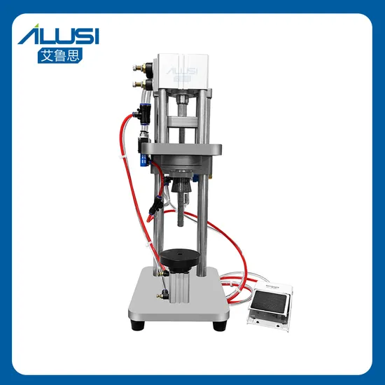 Semi Automatic Pneumatic Aluminum Cap Perfume Bottle Sealing Machine Sprayer Pump Crimping Capping Machine 