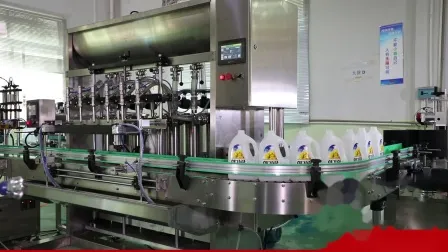 Shampoo Lotion Bodycream Hair Conditioner Bottle Feeding Sealing Capping Labeling Machine 
