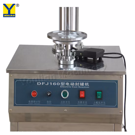 Low Price Semi Automatic Metal Tuna Tin Can Cap Pet Soda Beverage Sealer Sealing Machine / Labeling Machine Packing Machine for Sale