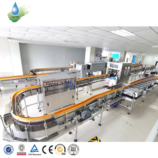 Automatic Liquid Pure Mineral Water Fruit Juice Carbonated Soft Drink Processing Bottling Machine Pet/Glass Bottle Washing Filling Capping and Packaging Machine 