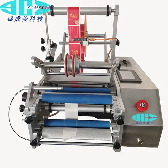 Tabletop Semi Automatic Plastic Bottles Labeling Machine 