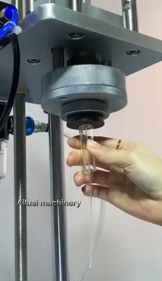 Semi Automatic Piston Perfume Bottle Crimper Capping Machine Lid Cap Locking Crimping Machine 