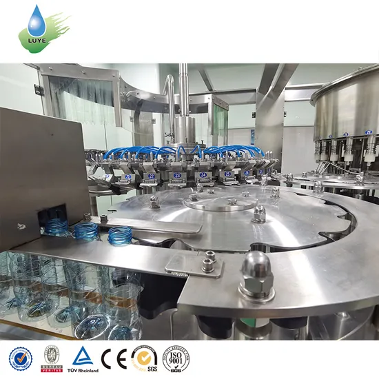 Luye 3 in 1 Automatic Pet Bottle Drinking Water Production Line Beverage Washing Filling Capping Machinery Mineral Pure Water Filling Bottling Sealing Machine 
